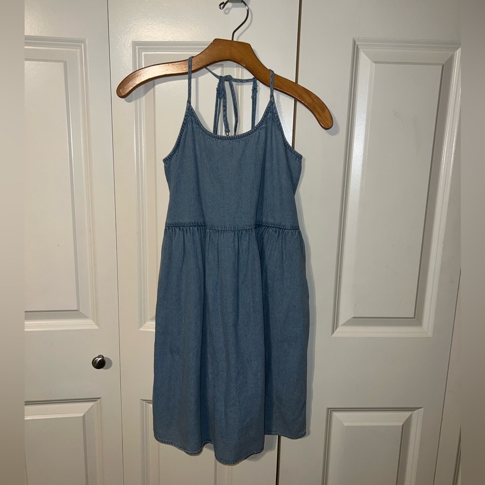 American eagle blue jean dress size xs